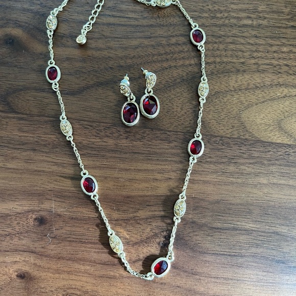 Monet Necklace/Earring Set - Picture 2 of 9